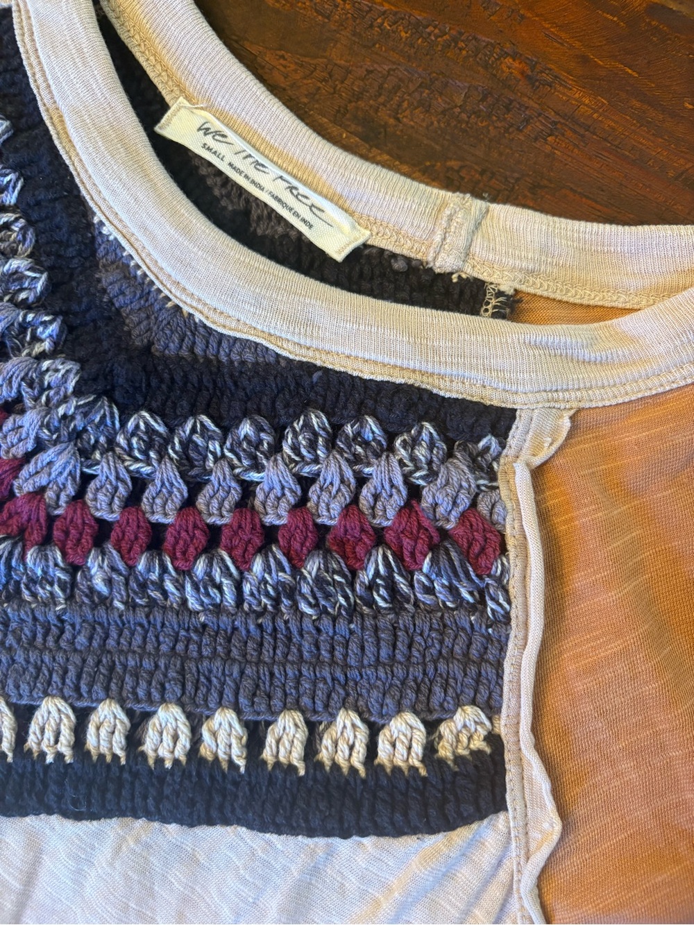We The Free Long Sleeve tops — Rust, Cream, Light blue-Gray - Picture 8 of 8